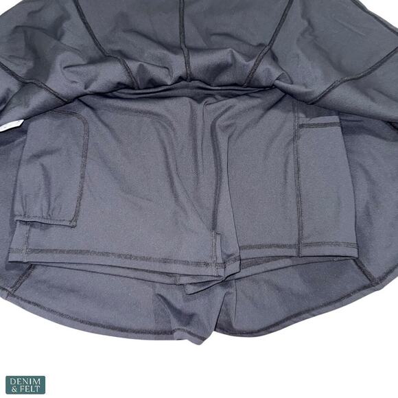 Halara Zip Front Active Mini Dress Black with Built-In Shorts Size M NEW/NWT!! - Picture 7 of 10